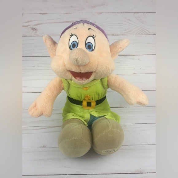 Dopey Dwarf Authentic Disney Store Exclusive Stuffed Plush Snow White Doll Toy - Picture 1 of 6